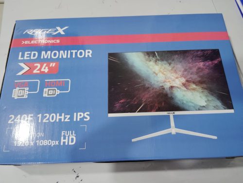 RageX 24" IPS 120Hz 240F Frameless LED Monitor White Edition photo review